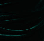 One Shoulder Draped Velvet Gown With Chain Accent In Emerald 6