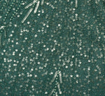 Long Sleeve Beaded Full Length Dress In Green Slate 6