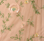 Flutter Sleeve Beaded Wrap Dress In Blush Multi 6