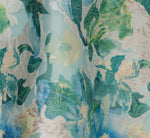 Metallic Floral Jacquard Midi Dress In Blue Multi 7