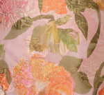 Metallic Floral Jacquard Midi Dress In Yellow Orange Multi 6