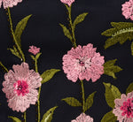 Floral Embroidered Illusion Midi Dress In Midnight Multi 7