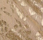 Off Shoulder Foil Leaf Mermaid Gown In Champagne Gold 6