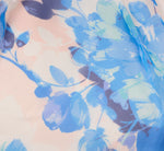 Sleeveless Floral Organza High Low Dress In Blush Blue Multi 6