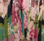 Plus Size Flutter Sleeve Metallic Floral Gown In Navy Pink Multi 7