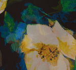 One Shoulder Floral Chiffon High Low Midi Dress In Black Yellow Multi 5