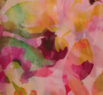 Sleeveless Floral Organza Collared High Low Dress In Pink Multi 7