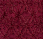 Sleeveless Soutache Embroidered Midi Dress In Light Wine 6