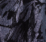 Crinkle Metallic Keyhole Halter Ruffle Gown In Navy 6