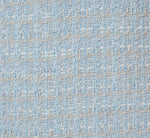 Sleeveless Tweed Beaded Keyhole Shift Dress In Light Blue 7