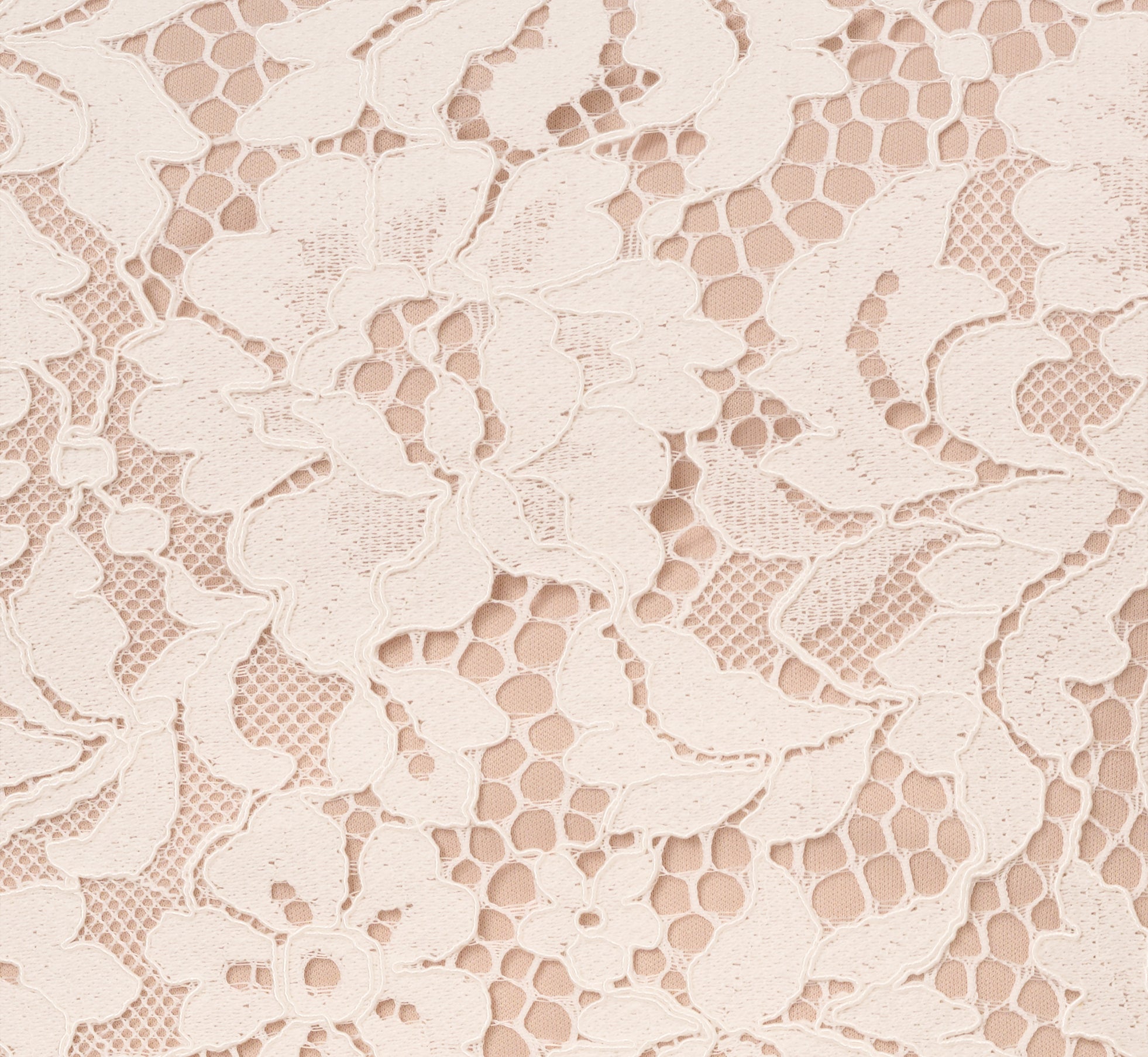 Ivory Cap Sleeve Lace Midi Dress