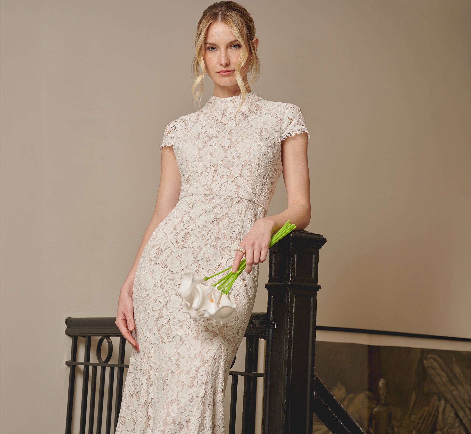 Lace Midi Dresses Gowns Adrianna Papell - Main Image