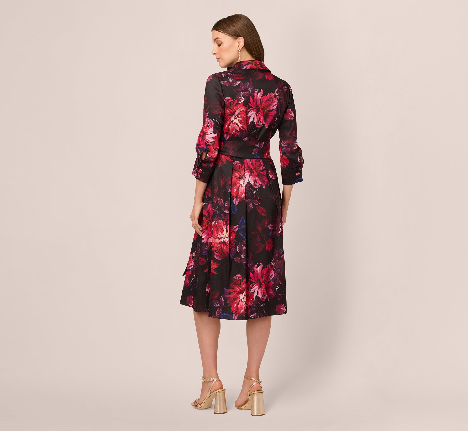 adrianna papell jersey taffeta dress Women's Printed Shirt A pinnacle of glamor
