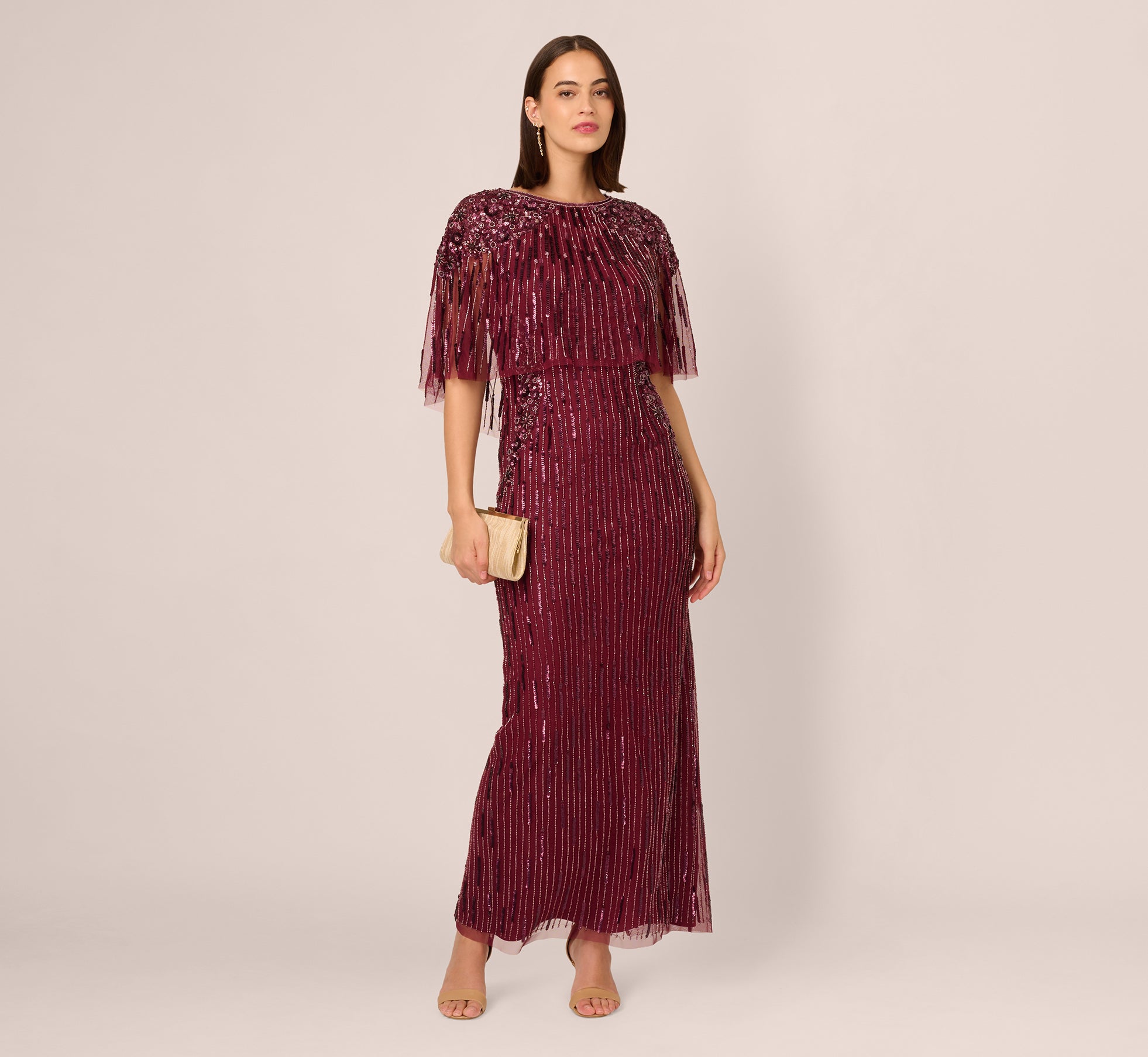 Cape Dresses & Gowns: Best Capelet Dresses - Adrianna Papell Cape Dresses & Gowns: Best Capelet Dresses - Adrianna Papell