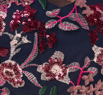 Sleeveless Illusion Sequin Midi Dress In Midnight Multi 7