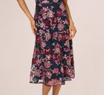 Sleeveless Illusion Sequin Midi Dress In Midnight Multi 4