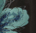 Floral Jacquard Belted A Line Midi Dress In Black Multi 4