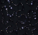 Short Sleeve Beaded Floral Embroidery Gown In Midnight Multi 6