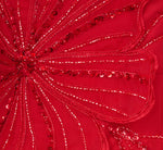 Sleeveless 3D Floral Beaded Cocktail Dress In Red 7