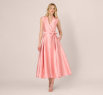 Sleeveless Mikado Suit Dress In Apricot Ice 3