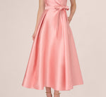 Sleeveless Mikado Suit Dress In Apricot Ice 5