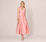 Sleeveless Mikado Suit Dress In Apricot Ice 2