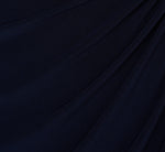 Long Sleeve Beaded Draped Gown In Midnight 6