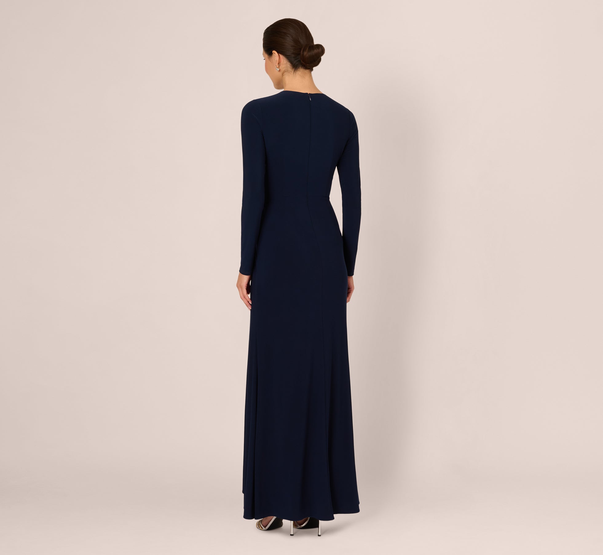 long sleeve classy dresses for women Bow Neckline Knee Length Dress / Long Sleeve Dress / Red Dress / Elega –  Store of Suhel