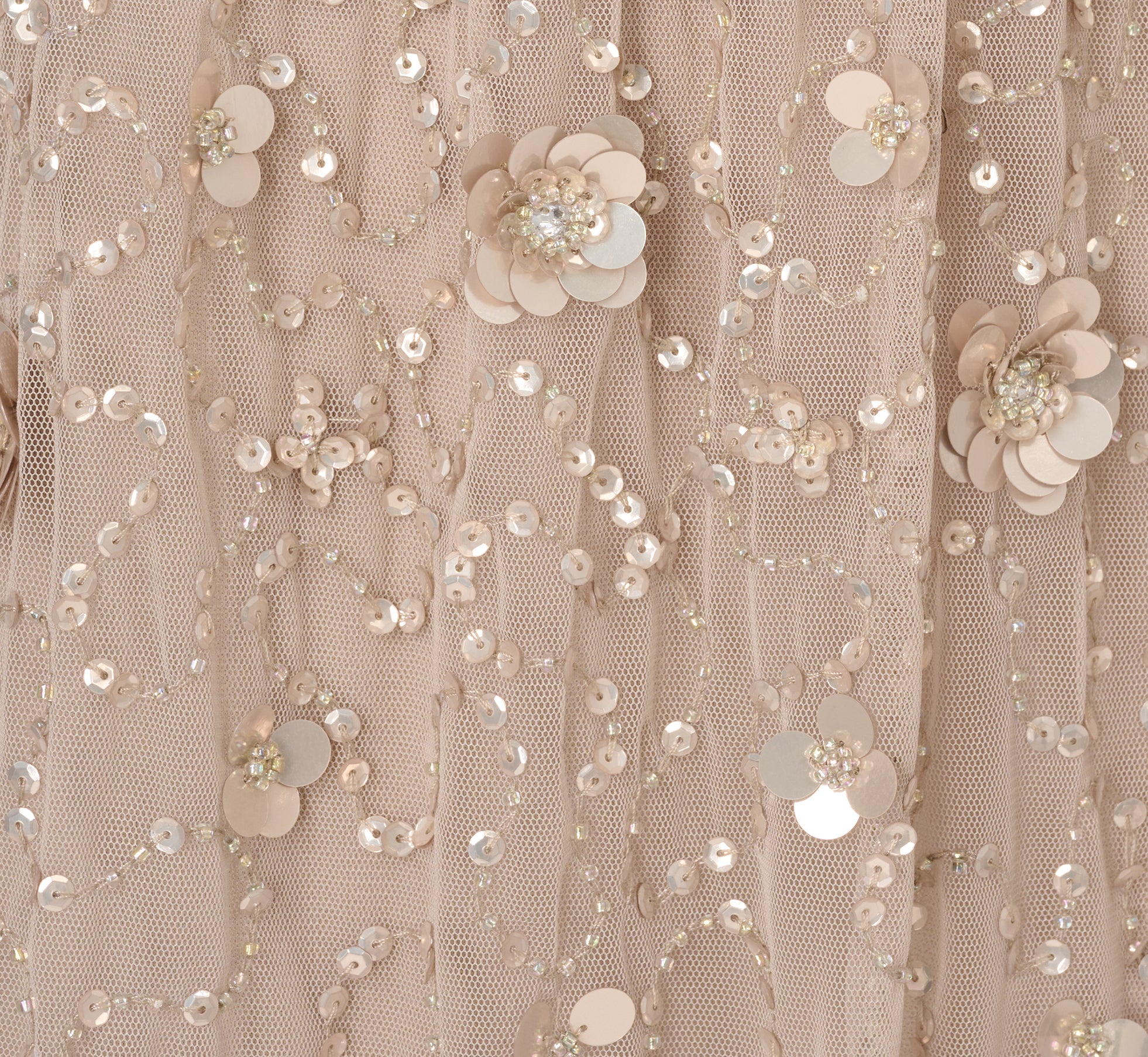 adrianna papell cap sleeve sequin dress Adrianna Papell Rose Gold Beaded Sequin Cap Sleeve Dress Size 4 $139