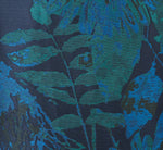 Plus Size Ruffle Floral Jacquard High Low Gown In Cobalt Multi 7