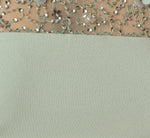 Flutter Sleeve Beaded Illusion Short Dress In Icy Sage 6