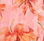 Floral Chiffon Trapeze Halter Gown In Pink Multi 6