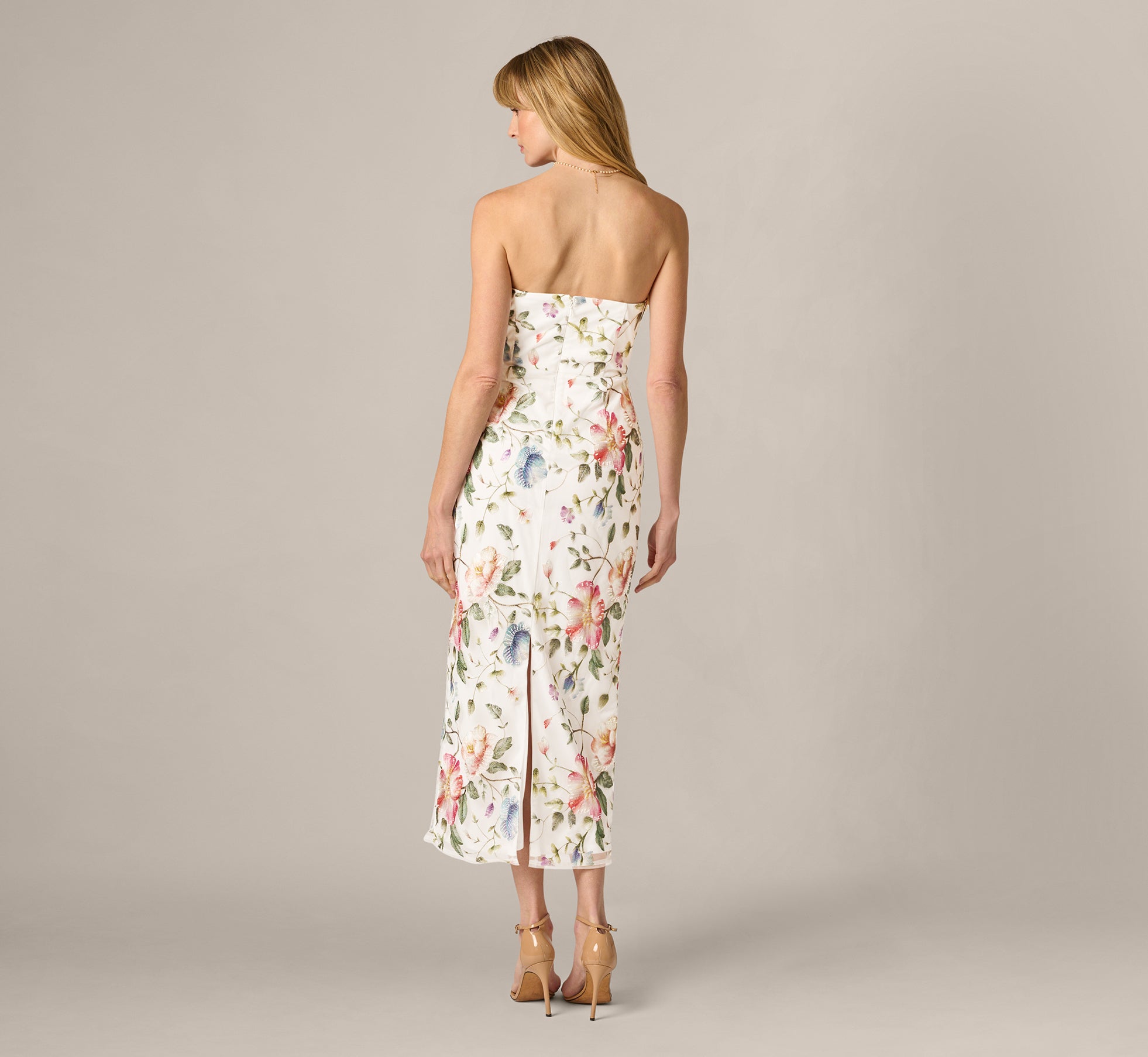 sachin and babi light blue dress Helsi Florence 3d Floral Embroidered Fit & Flare Cocktail Dress - Baby Blue
