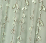 Short Sleeve 3D Beaded Vine Gown In Icy Sage 6