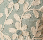 Lace Soutache Embroidery Halter Gown In Sage Ivory 7