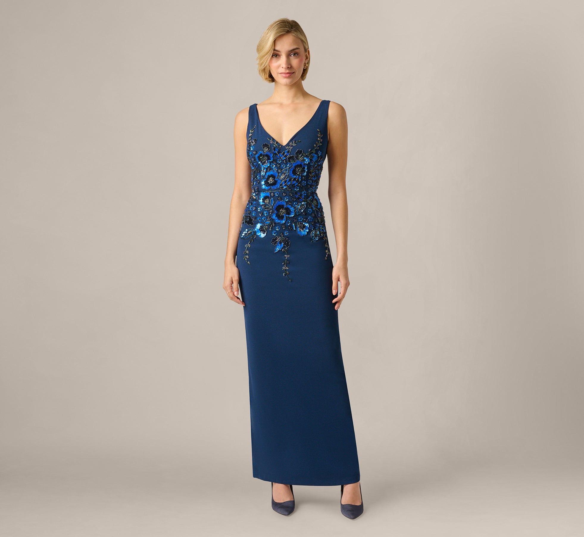 adrianna papell crepe illusion midi dress Strapless Knit Crepe Blazer Midi Dress In Black