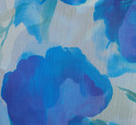 One Shoulder Tiered Floral Chiffon Gown In Blue Multi 7