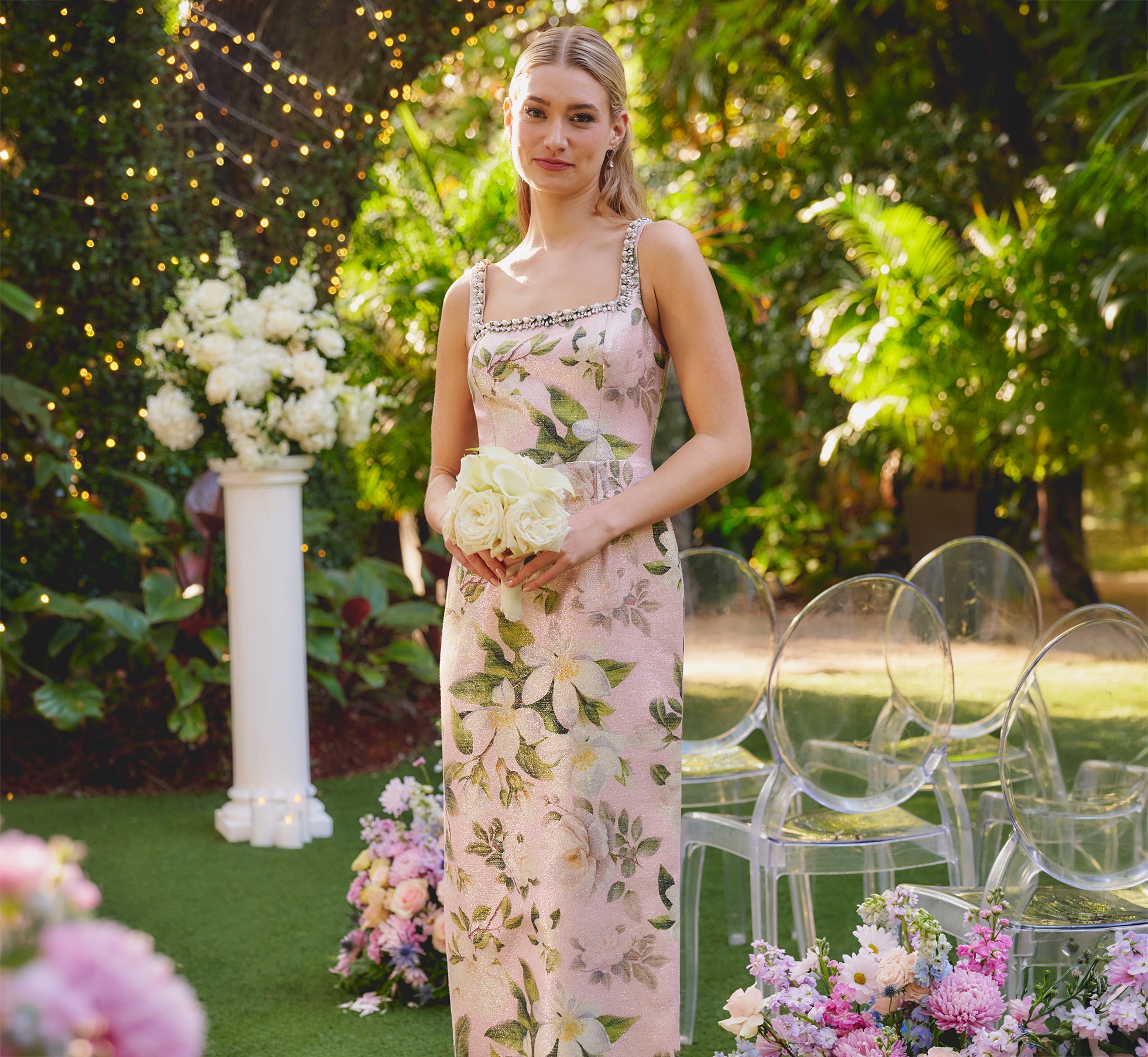 Floral Beaded Dresses for Women