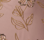 Sleeveless Floral Beaded Sequin Blouson Gown In Stone 6