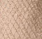 Diamond Beaded Mermaid Gown In Shell 6