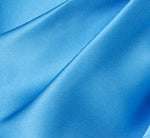 One Shoulder Draped Mikado Gown In Cool Cloud 7