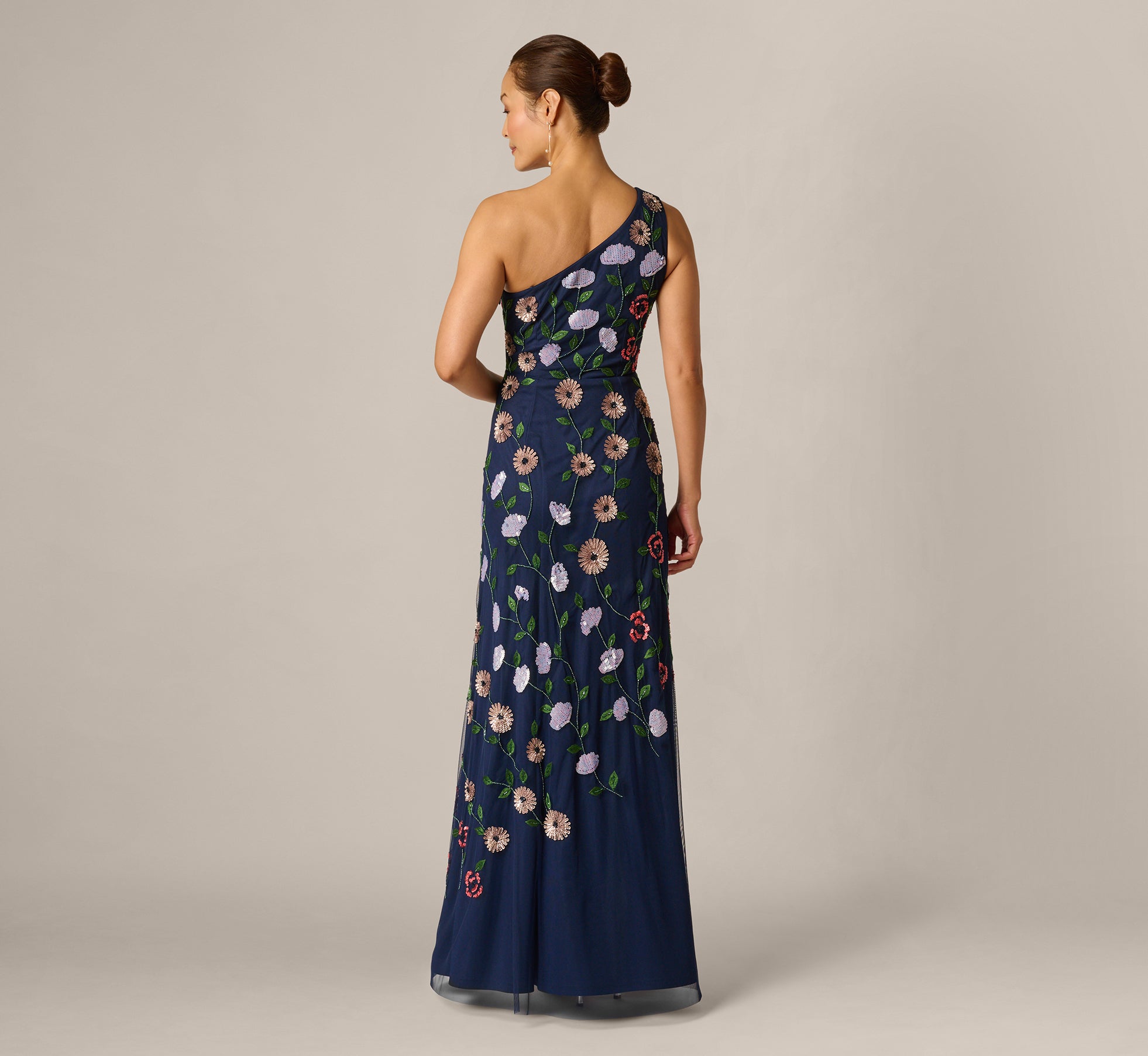 【美品】Adrianna Papell フラワー ロングワンピース US0 AP1E213145_AA988_Regular_Back.