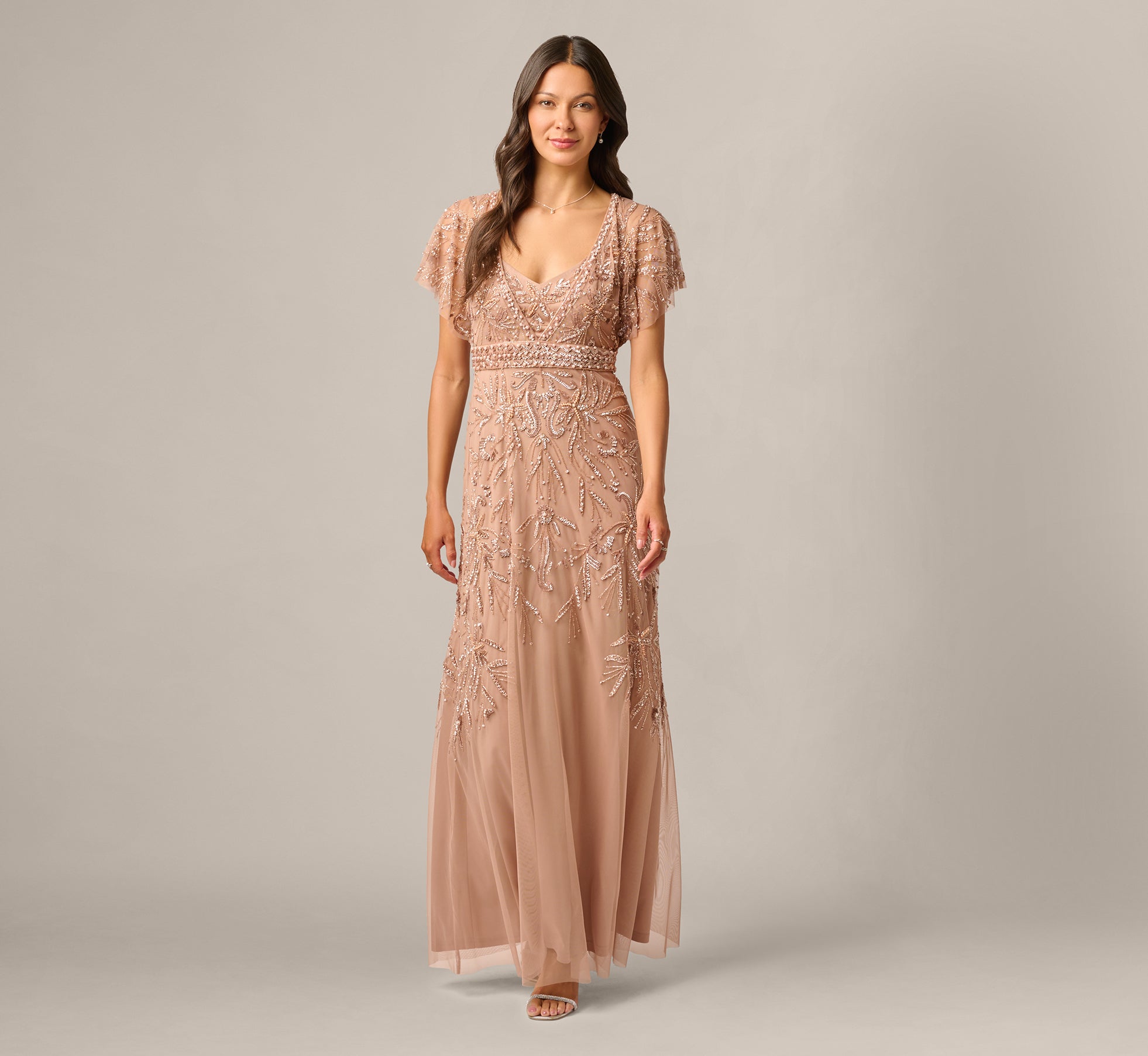 Rose Gold Dresses & Gowns for Women - Adrianna Papell Rose Gold Dresses & Gowns for Women - Adrianna Papell