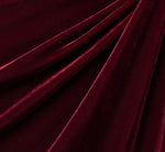 One Shoulder Stretch Velvet Twist Knot Draped Gown In Bordeaux 6
