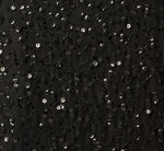 Long Sleeve Sequin Beaded Shift Cocktail Dress In Black Gold 7