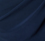 Rosette Drape Stretch Ankle Length Wrap Dress In Midnight 6