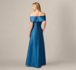 Surplice Bodice Gown In Twilight River 5
