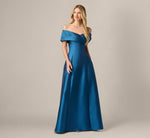 Surplice Bodice Gown In Twilight River 2