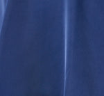 Long Sleeve Satin Tiered Gown In Navy Sateen 7