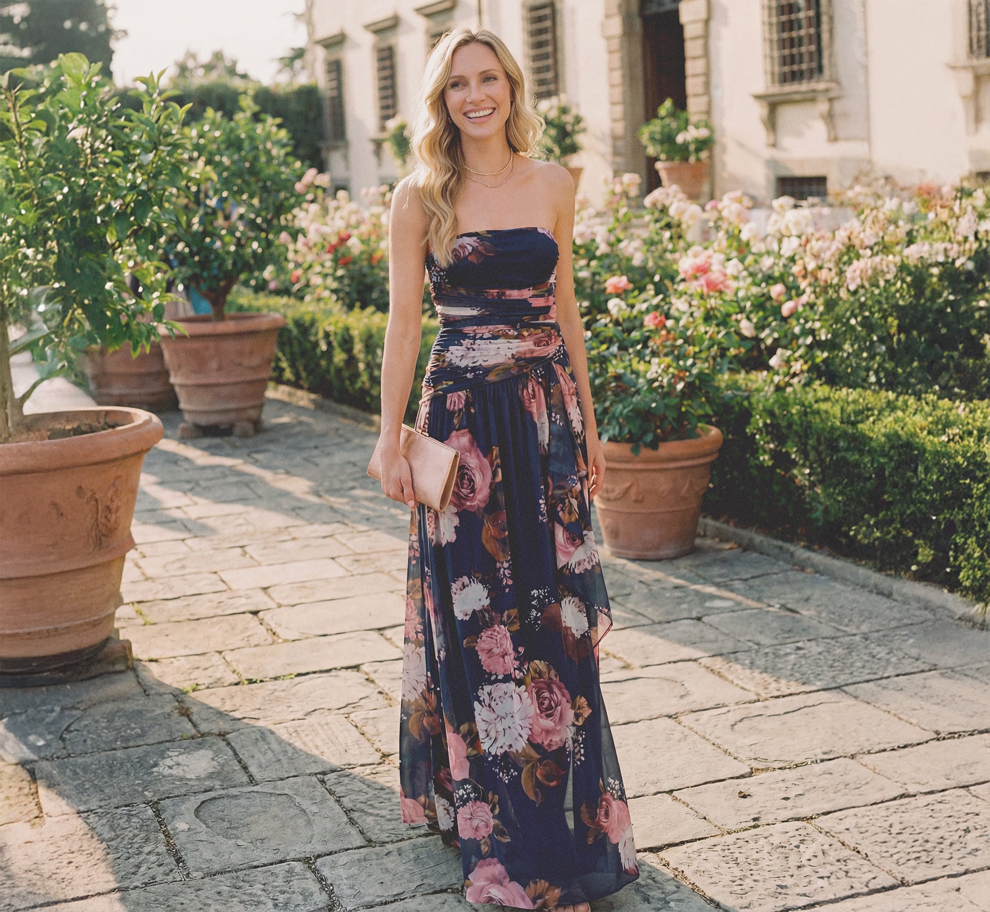 Strapless Floral Dresses & Gowns - Adrianna Papell Strapless Floral Dresses & Gowns - Adrianna Papell